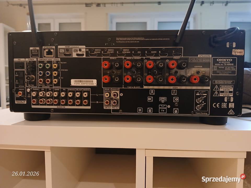 Amplituner kina domowego Onkyo TX646 72 Dolby Elektronika Gorzów Wielkopolski