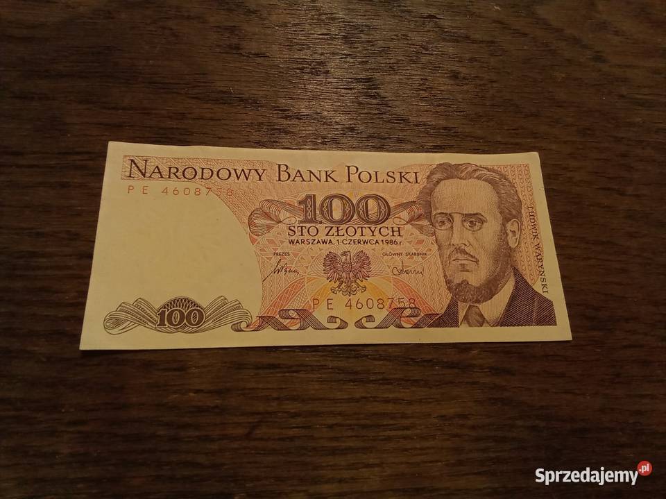 100 Waryński PRL seria PE 1986 Warszawa sprzedam