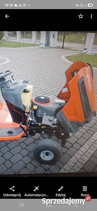 Kosiarka traktorek husqvarna tc142 serwisowana1 Tuchola sprzedam