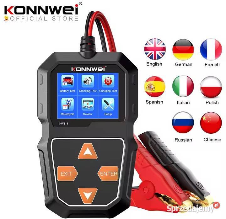 Tester akumulatorów KW218 Konnwei Testery  i mierniki lubelskie Lublin