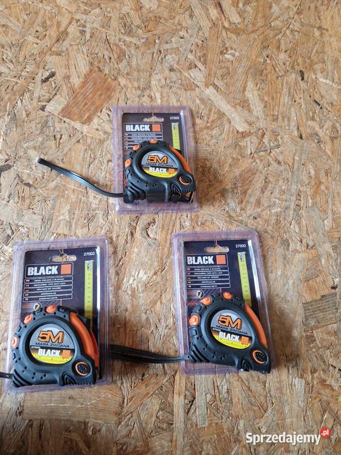 MIARA MIARKA METRÓWKA ZWIJANA TAŚMA 5M Z BLOKADĄ Głogowa