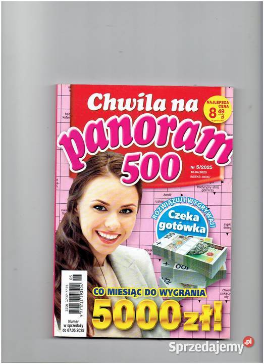 KRZYŻÓWKI CHWILA NA PANORAM 500 52025 ISSN