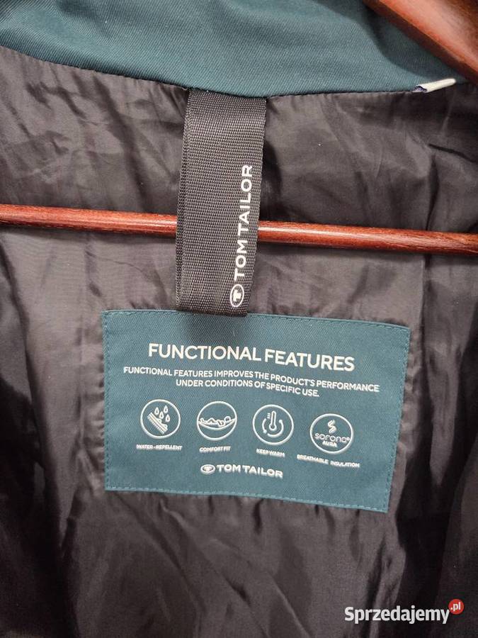 Zielona kurtka zimowa pikowana z kapturem Tom Liszki