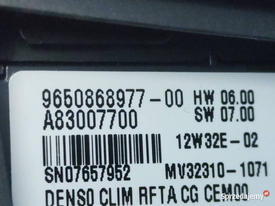Panel Klimatyzacji Lewy Przód Citroen C4 Picasso Pleszew
