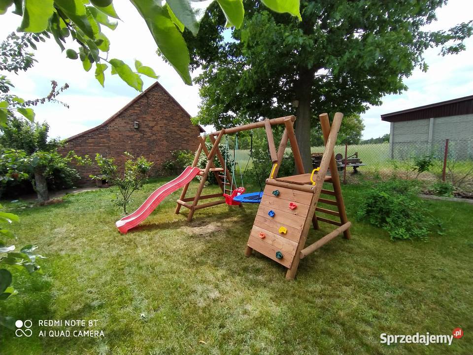 Drewniany Plac Zabaw do Ogrodu OLAF Ślizg Wrocław