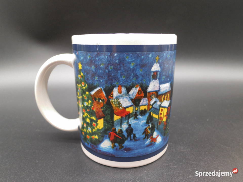 Kubek z motywem świątecznym Porcelana i szkło sprzedam