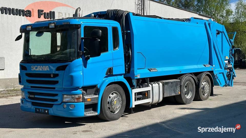 Śmieciarka SCANIA P280 euro5 Joab 2 komory ogranicznik prędkości Nowiny