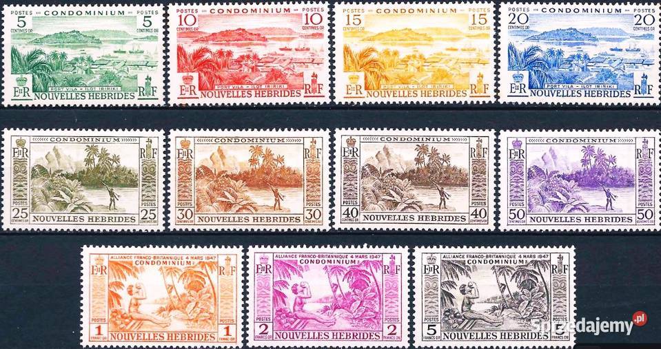NOWE HEBRYDY 1957kompletna seria MNH wysyłka Człuchów