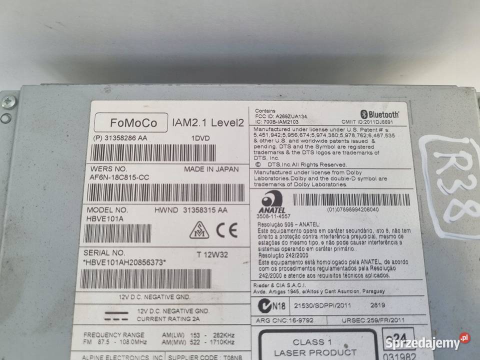 Volvo VOLVO V60 I S60 II V40 II CZYTNIK osobowe Chełm