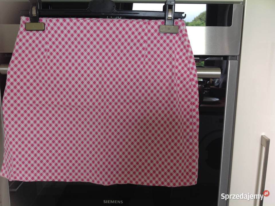 Różowa Spódniczka Spódnica Mini Damska FISHBONE Pepitka Nowa Sól