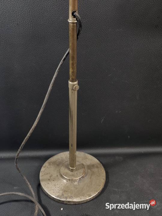 Industrialna Lampa Biurkowa Gęsia Szyja Lata 30 łódzkie Poddębice