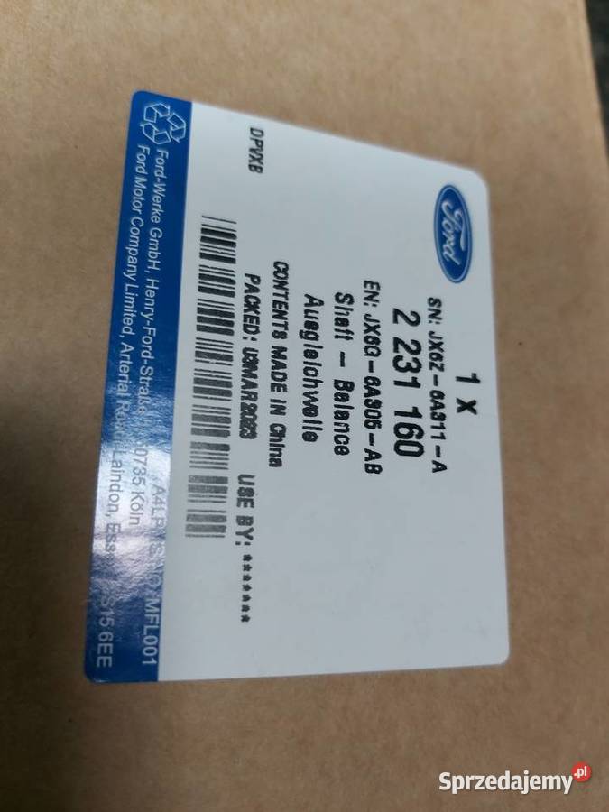 2231160 JX6G6A305AB POMPA OLEJU FORD BRATFORD Radom