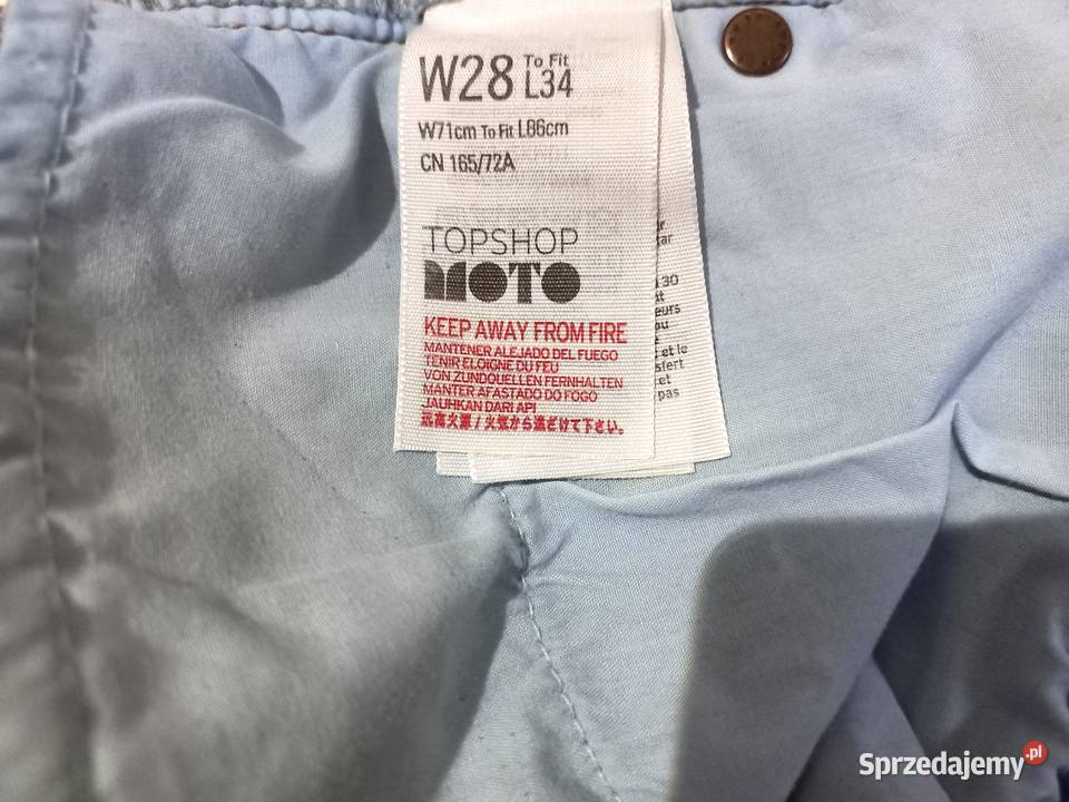 Spodnie jeans Frędzle niebieskie Pióra r 38 podlaskie Białystok sprzedam