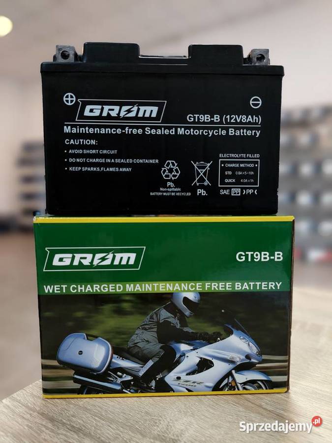 Akumulator motocyklowy GROM YGT9BB 12V 9Ah 120A