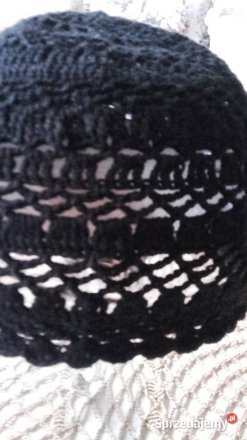 KORONKOWA BAWEŁNIANA CZAPECZKA AUTORSKIE Piła sprzedam