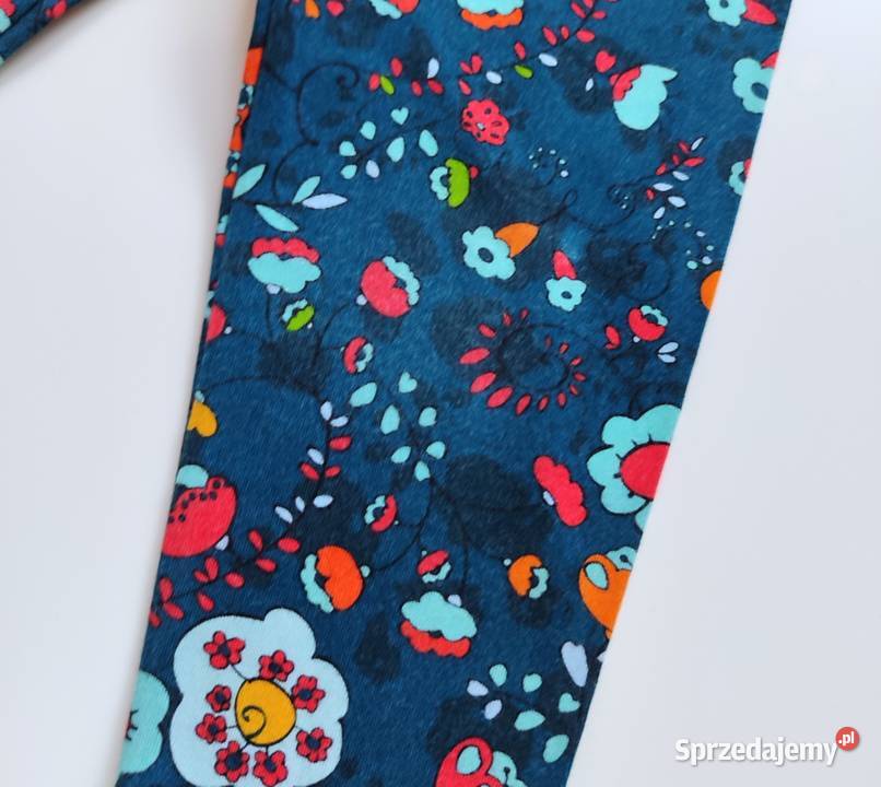 Legginsy getry kwiaty Handmade 8698 Katowice