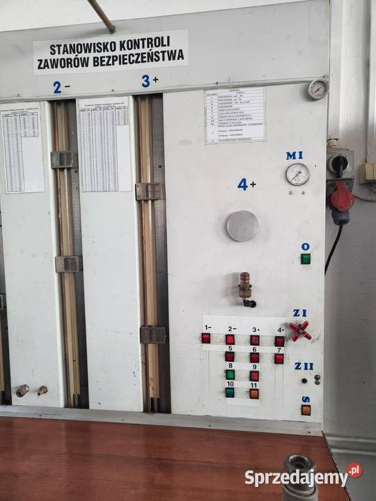 Stanowisko kontrolne zaworów bezpieczeństwa