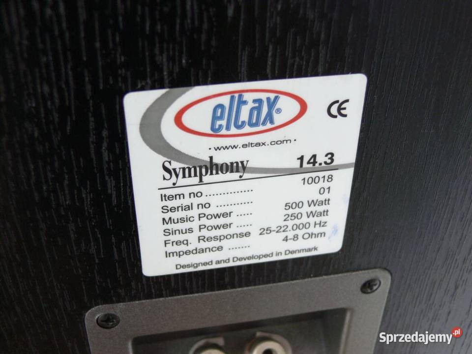 Kolumny Eltax Symphony 143 mocne 2 x 500 Jasło