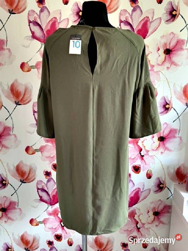 primark sukienka khaki luźny fason perełki nowa Spódnice i sukienki Choszczno sprzedam