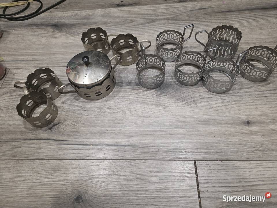 Zestaw Vintage PRL Koszyczki do szklanek opolskie Prudnik