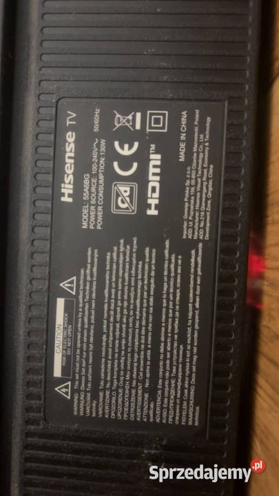Hisense 55A6BG 55 uszkodzony do Negocjacji Szczecin