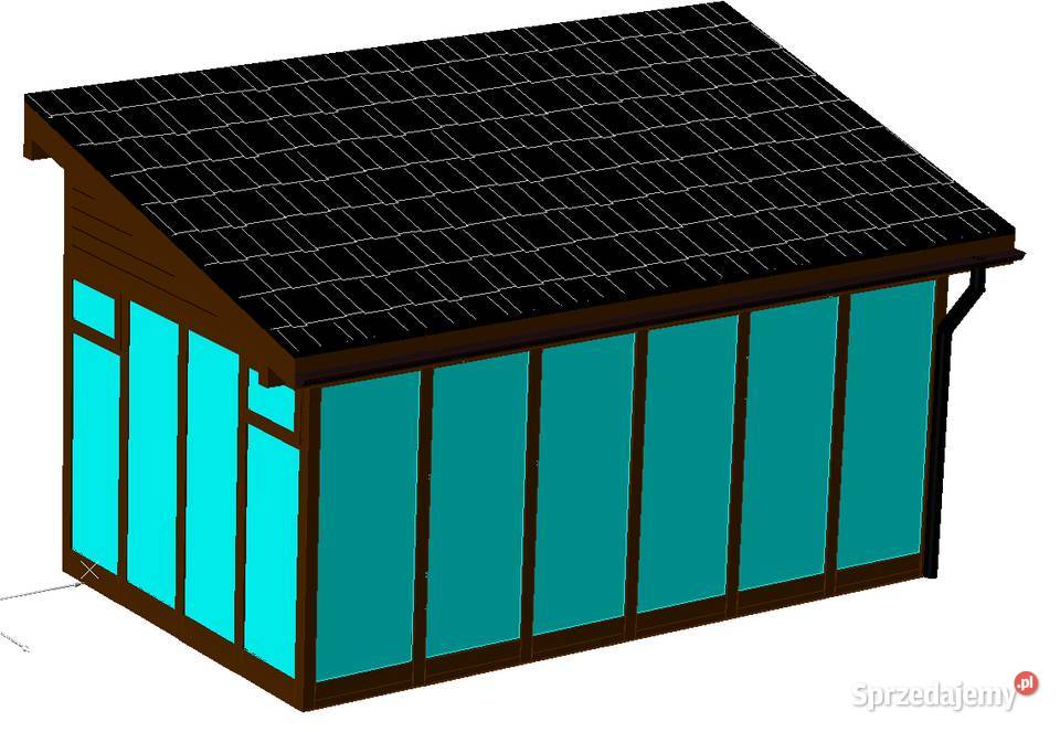 Ogród zimowy oranżeria zabudowa tarasu HIT Architektura ogrodowa Skoczów