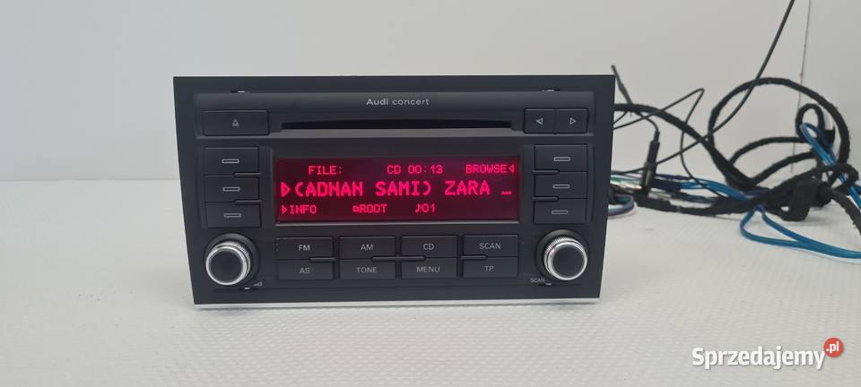 Audi Concert A4 B7 Radio Cd Mp3 Aux 8E0035186AK Jarocin