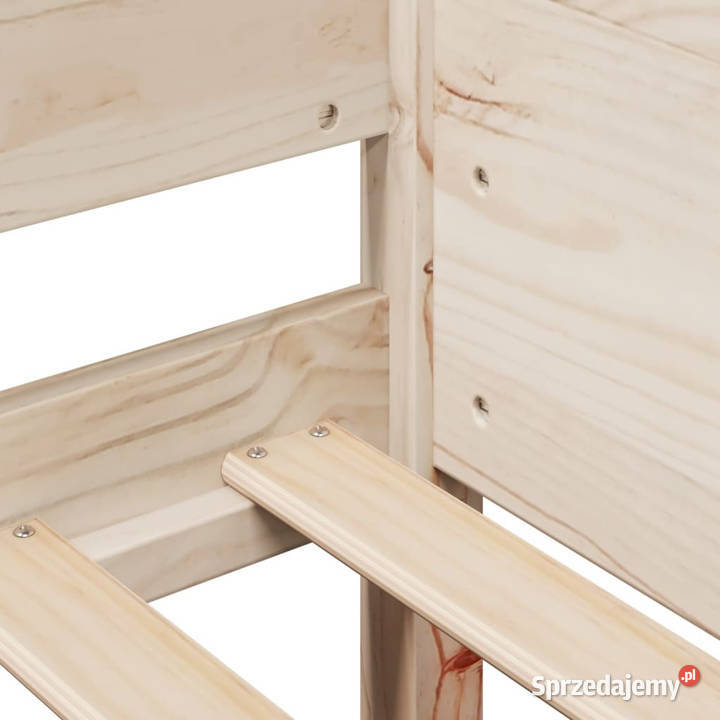 Łóżko bez materaca lite drewno sosnowe 80x200 Łóżka
