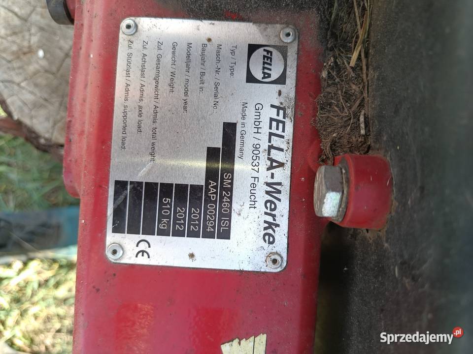 Sprzedam kosiarkę dyskową Fella łódzkie Brudzewice