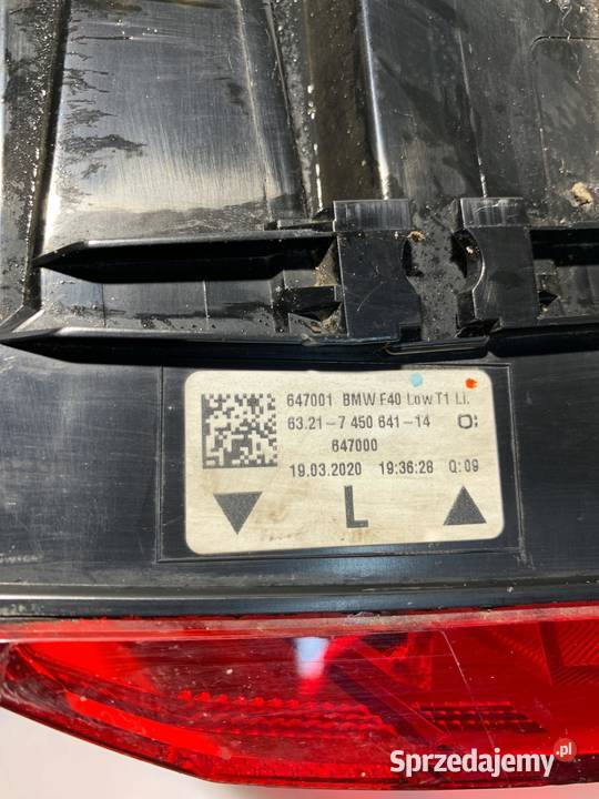 BMW F40 LAMPA LEWY TYŁ LEWA W BŁOTNIK EUROPA Motoryzacja sprzedam