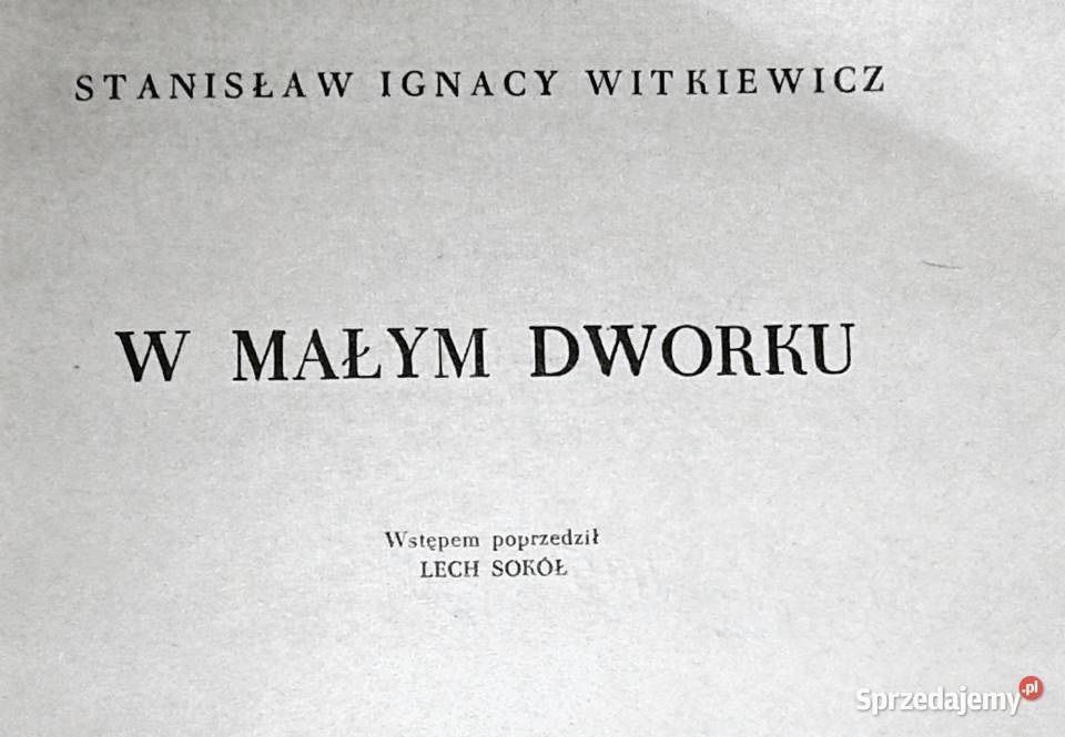 W małym dworku Stanisław Ignacy Witkiewicz lubelskie Chełm