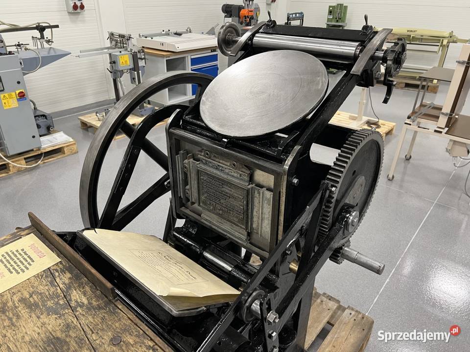 Maszyna typograficzna pedałówka Emil Kahle Radom