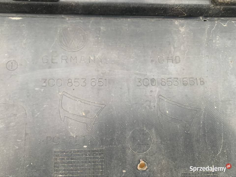 3C0853651 Grill atrapa zderzaka volkswagen osobowe zachodniopomorskie Szczecin