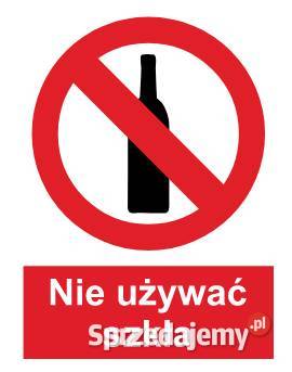 Naklejka BHP Nie używać szkła GC061 Kamionna