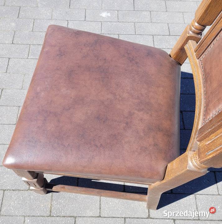 Antyki 4 krzesła lite drewno lubelskie Zamość