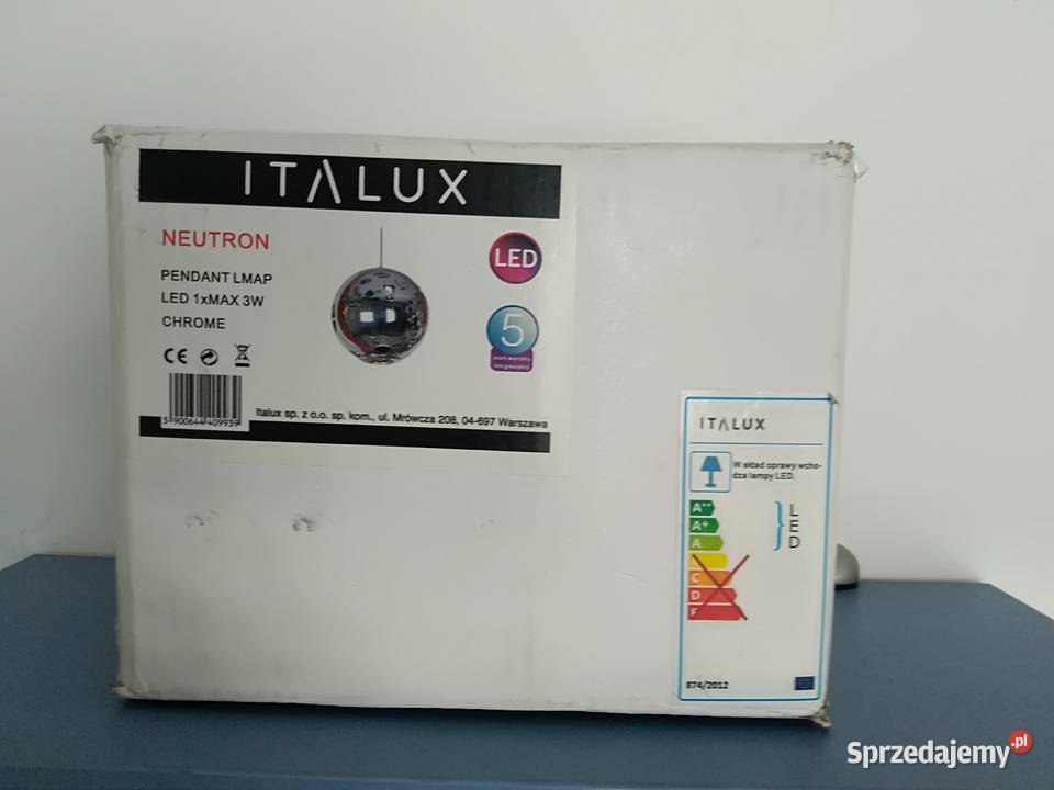 Lampy wiszące nowe w fabrycznych opakowaniach mazowieckie Warszawa