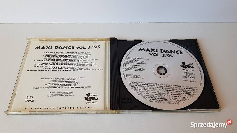 Maxi Dance vol 395 CD Snakes Music Dąbrowa Górnicza sprzedam