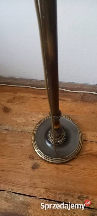 Lampa podłogowa z ruchomym ramieniem klosz Antyki Skierniewice