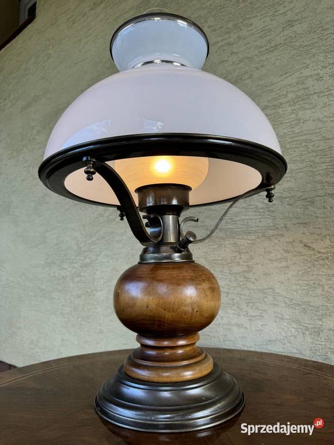 Duża stylowa lampa stołowa nocna biurowa lampka