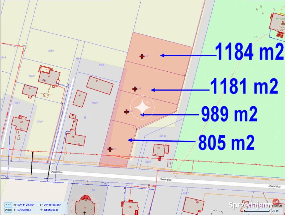 Działki budowlane Styrzyniec k Białej Podlaskiej