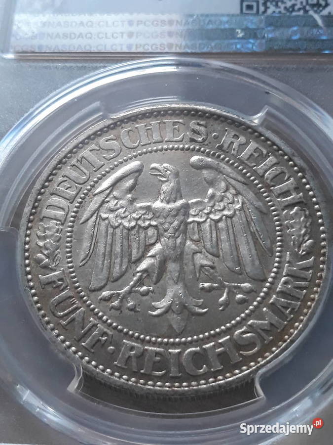 5 Marek WeimarNiemcy 1928 r Dąbmen E PCGS MS 63 wielkopolskie Konin