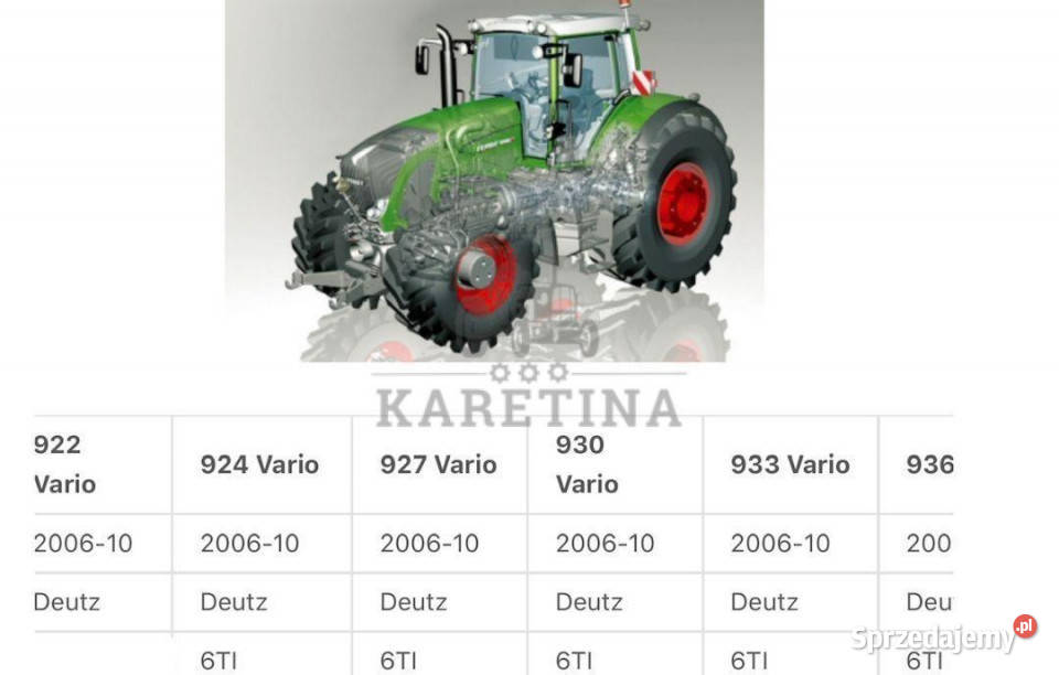 Fendt 922 930 933 927 936 Wkład Mostu Jastrzębniki