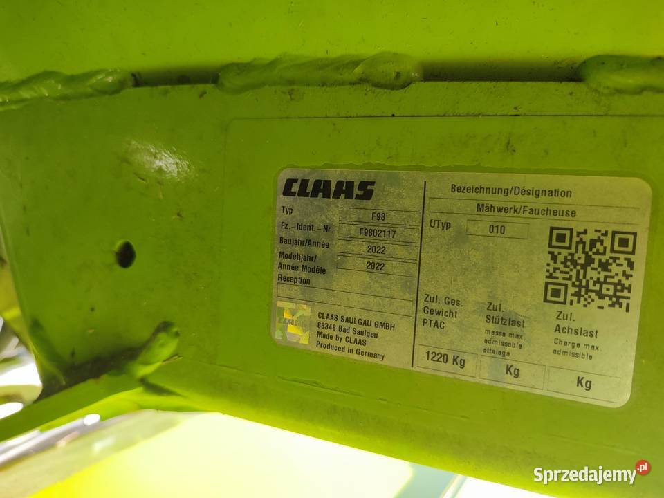 Kosiarka czołowa Claas Pępowo