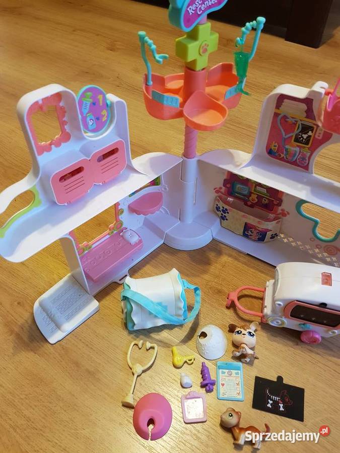 Littlest pet shop domek szpital zestaw Rożki