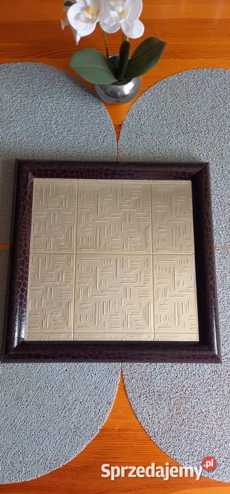 Lustro 36x36 w drewnianej ramie mazowieckie Małkinia Górna
