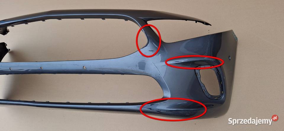 MERCEDES AKLASA W117 ZDERZAK PRZÓD PRZEDNI PDC Bieleń