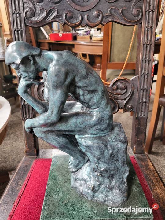 Figura myśliciela z brązu