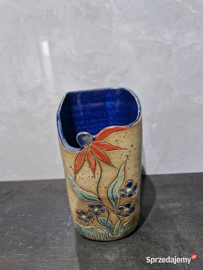 Ceramiczny wazon Vintage Wazony Świdnica
