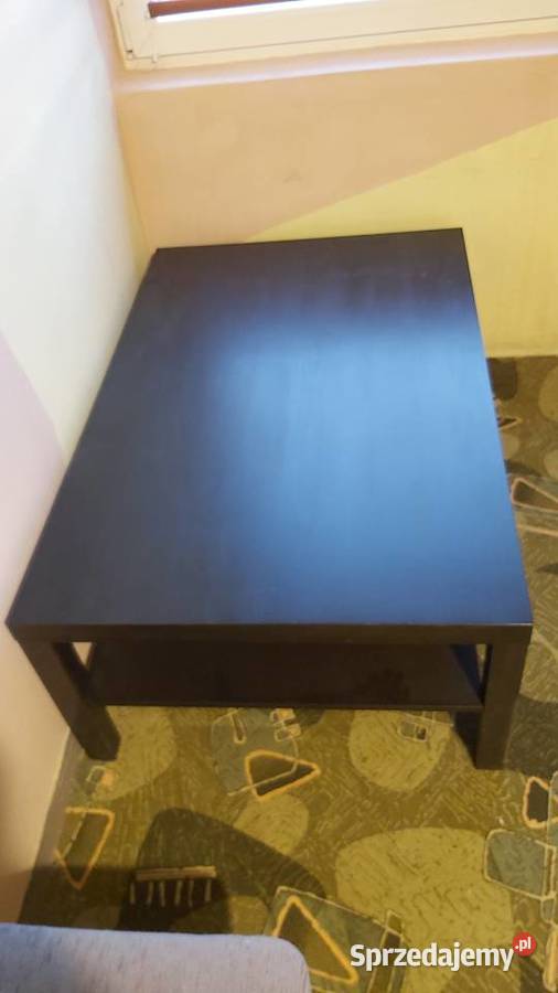 Duża czarna ława idwa fotele Stoliki kawowe i ławy Wrocław