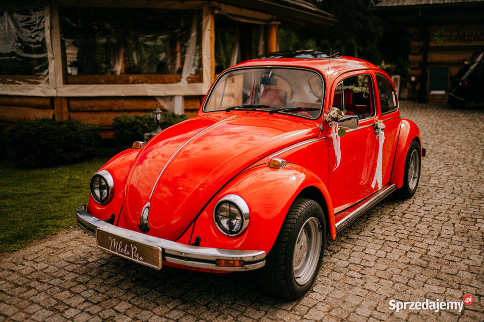 Auto do ślubuwesele CZERWONY GARBUS sesje kujawsko-pomorskie Bydgoszcz
